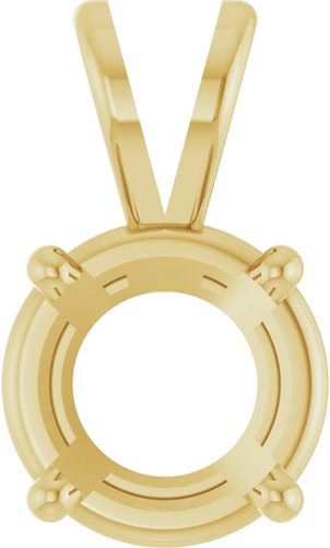 Pakabukas „Round 4-Prong Basket“ 14k yellow gold Round 7.5mm (1)