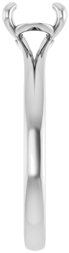 Sužadėtuvių Žiedas „Solitaire“ 14k white gold Round 7.4mm (4)
