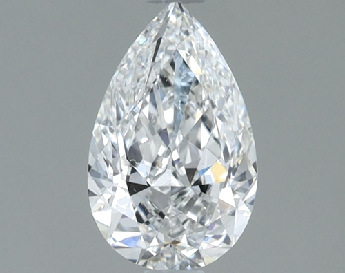 0.9 carat E-VS2 Natūralus Pear Deimantas (1)