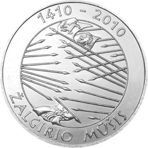 2010 Литва Битката при Жалгирис Монета от 1 лита (1)