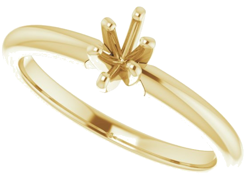 Sužadėtuvių Žiedas „Solitaire“ 10k yellow gold Marquise 5mm x 3mm (5)