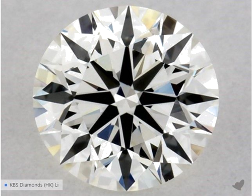0.5 carat J-VVS2 Excellent cut Natūralus Round Deimantas (1)