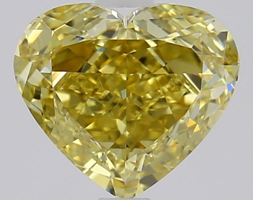 1.5 carat Fancy Yellow-SI1 Natūralus Heart Deimantas (1)