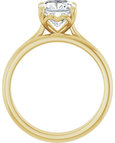 Sužadėtuvių Žiedas „Solitaire“ 14k yellow gold Cushion 7mm (7)