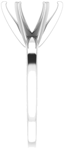 Sužadėtuvių Žiedas „Solitaire“ 14k white gold Round 10mm (4)