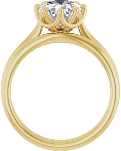 Sužadėtuvių Žiedas „Solitaire“ 14k yellow gold Oval 10mm x 8mm (7)
