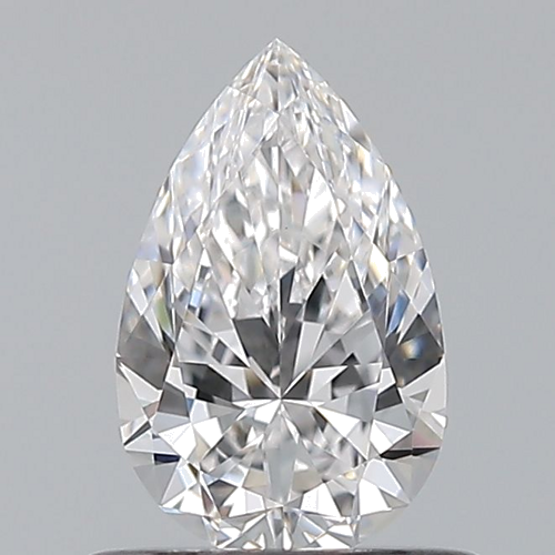 0.58 carat E-VS1 Natūralus Pear Deimantas (1)