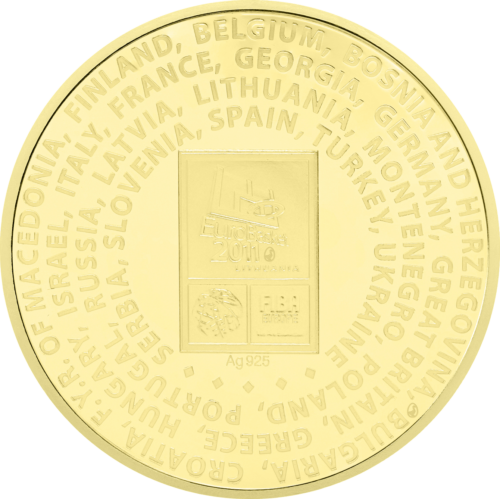 Набор медалей с подписью А. Сабониса и надписью EuroBasket 2011, Lithuania (6)