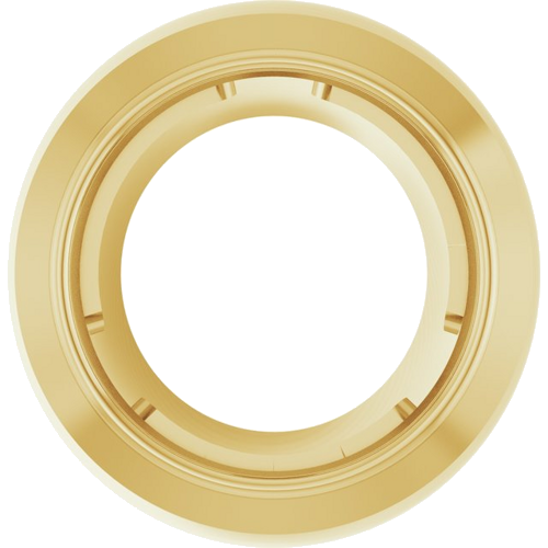 Pakabukas „Round Bezel-Set Slide“ 585 Geltonojo Aukso Round 4.4mm (1)