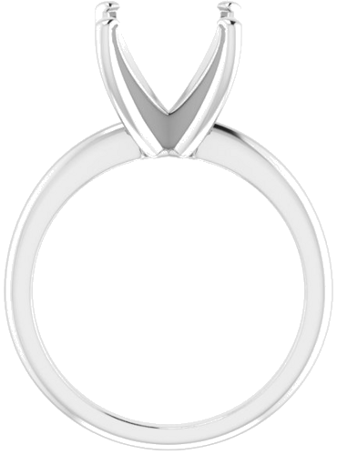 Sužadėtuvių Žiedas „Solitaire“ 585 Baltojo Aukso Square 8mm (2)