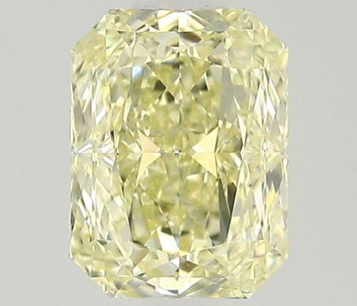0.53 carat Fancy Light Yellow-VVS2 Natūralus Radiant Deimantas (1)