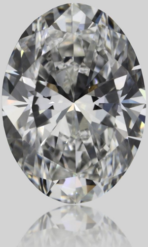 0.42 carat G-VVS2 Natūralus Oval Deimantas (1)