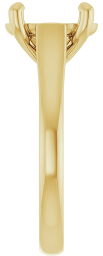 Sužadėtuvių Žiedas „Solitaire“ 585 Geltonojo Aukso Oval 10mm x 8mm (4)