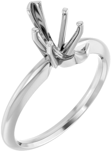 14K White 11x5.25 mm Marquise Solitaire Engagement Ring Mounting (1)