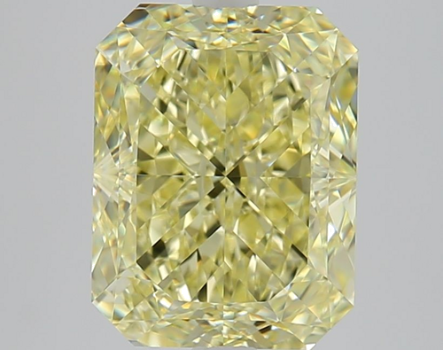 3.07 carat Fancy Light Yellow-VVS1 Natūralus Radiant Deimantas (1)