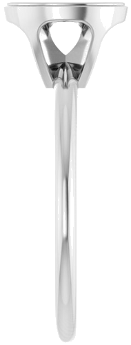 14K White 8x6 mm Oval Solitaire Engagement Ring (4)