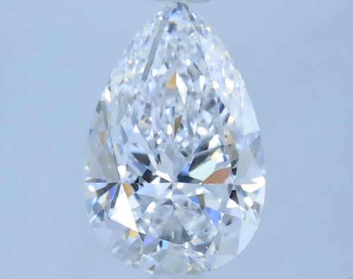 0.7 carat D-IF Natūralus Pear Deimantas (1)