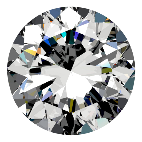 0.3 carat I-VS2 GD cut Natūralus Round Deimantas (1)