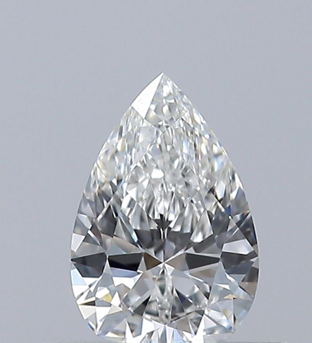 0.33 carat F-VVS1 Natūralus Pear Deimantas (1)