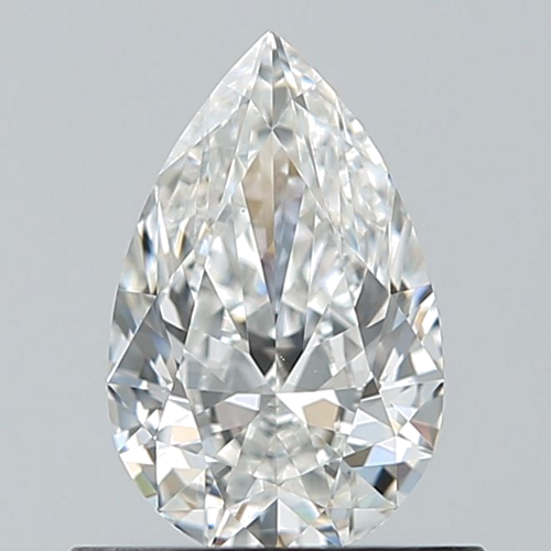 0.6 carat F-VS1 Natūralus Pear Deimantas (1)