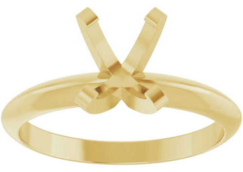 Sužadėtuvių Žiedas „Solitaire“ 585 Geltonojo Aukso Oval 7.7mm x 5.7mm (3)