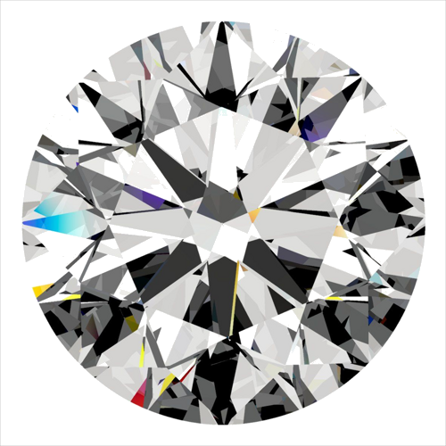 0.6 carat F-SI2 Excellent cut Natūralus Round Deimantas (1)
