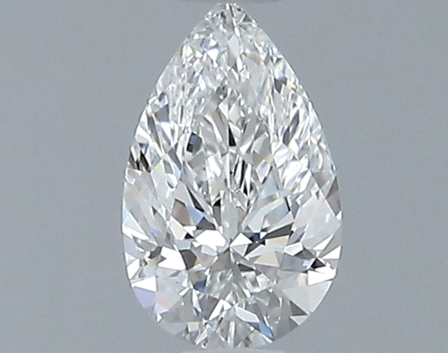 0.53 carat F-VVS2 Natūralus Pear Deimantas (1)