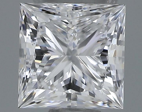 0.45 carat D-VVS1 Natūralus Princess Deimantas (1)
