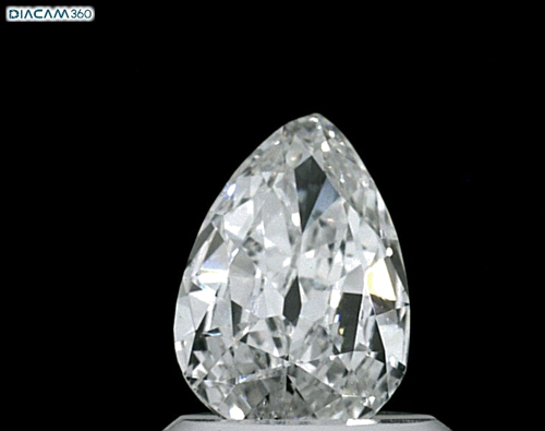 0.67 carat F-SI1 Natūralus Pear Deimantas (1)