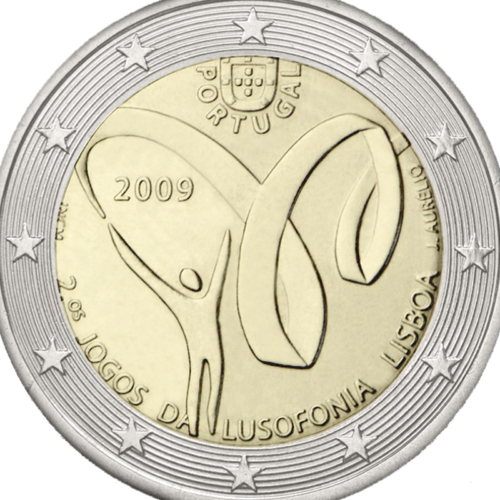 2009 Portugal Lusophone Games 2 euro coin (2)
