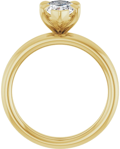 Sužadėtuvių Žiedas „Claw-Prong Solitaire“ 14k yellow gold Marquise 12mm x 6mm (7)