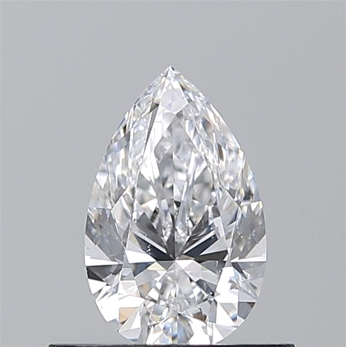 0.51 carat D-SI2 Natūralus Pear Deimantas (1)