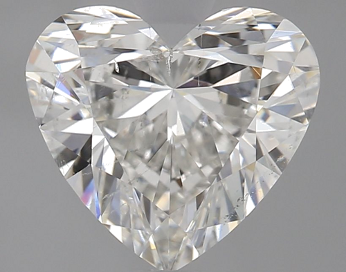 1.7 carat G-SI2 Natūralus Heart Deimantas (1)