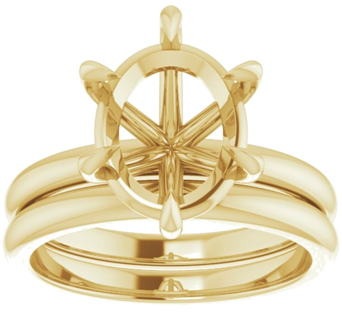 Sužadėtuvių Žiedas „Claw-Prong“ 14k yellow gold Oval 11mm x 9mm (8)