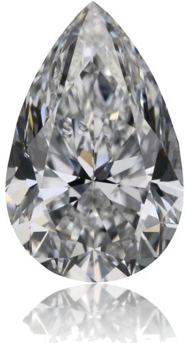 0.7 carat D-VS2 Natūralus Pear Deimantas (1)