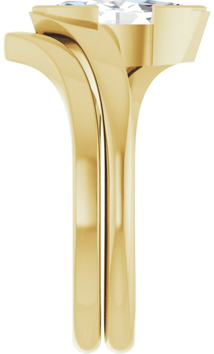 Sužadėtuvių Žiedas „Half-Bezel Solitaire“ 14k yellow gold Marquise 10mm x 5mm (9)