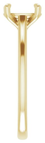 Sužadėtuvių Žiedas „Solitaire“ 750 Geltonojo Aukso Oval 8mm x 6mm (4)