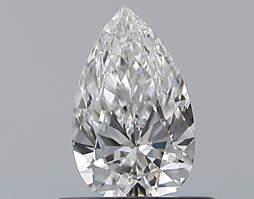 0.5 carat E-VVS2 Natūralus Pear Deimantas (1)