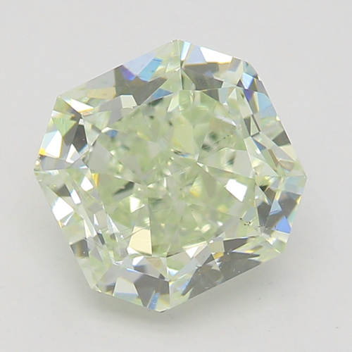 1.36 carat Fancy Light Green-SI1 Natūralus Radiant Deimantas (1)