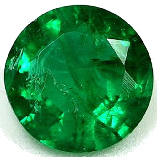 0.36 carat GREEN Round Smaragdas (1)