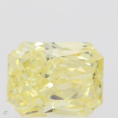 0.45 carat Fancy Intense  Yellow-VS1 Natūralus Radiant Deimantas (1)