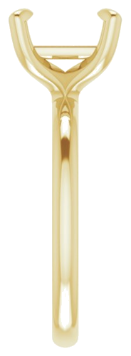 Sužadėtuvių Žiedas „Solitaire“ 585 Geltonojo Aukso Square 7.5mm (4)