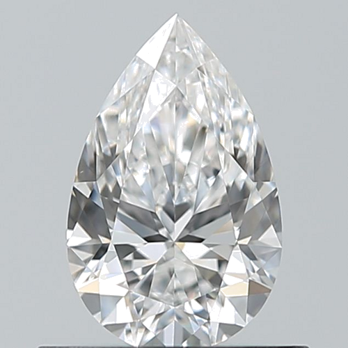 0.6 carat E-VS1 Natūralus Pear Deimantas (1)