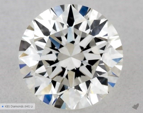 0.53 carat H-VS1 Excellent cut Natūralus Round Deimantas (1)