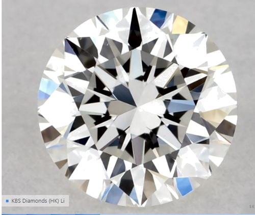 0.34 carat H-VS1 Excellent cut Natūralus Round Deimantas (1)