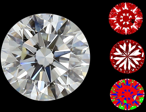 1.22 carat I-VS2 Excellent cut Natūralus Round Deimantas (1)