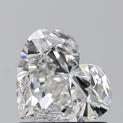 0.9 carat F-VS2 Natūralus Heart Deimantas (1)