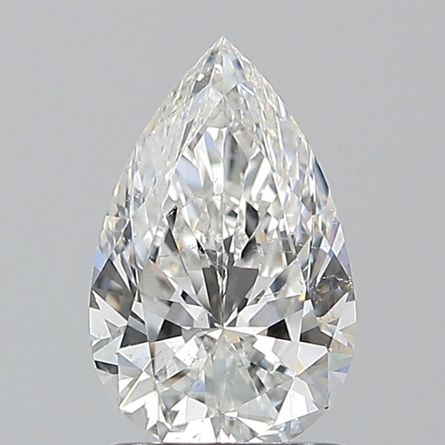 1.2 carat F-SI2 Natūralus Pear Deimantas (1)