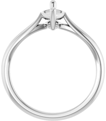 Sužadėtuvių Žiedas „Solitaire“ 14k white gold Marquise 10mm x 5mm (2)