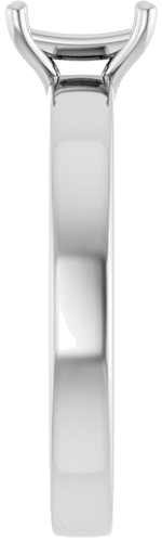 Sužadėtuvių Žiedas „Solitaire“ 14k white gold Emerald 6mm x 4mm (4)